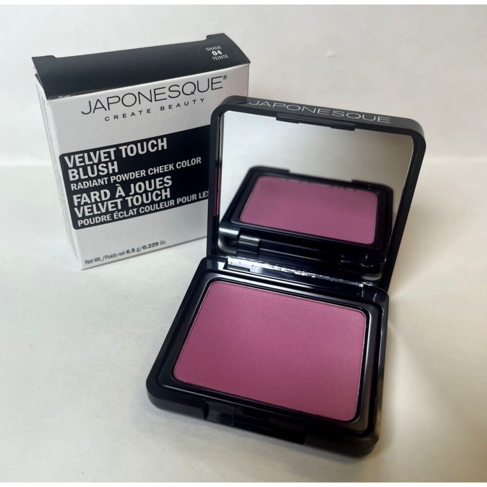 Japonesque Velvet Touch Blush Shade 04 Pink Rare Discontinued NIB